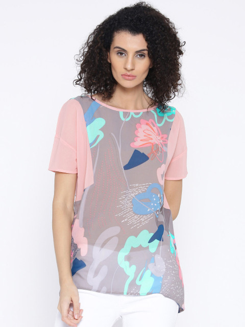 

People Pink Printed Top