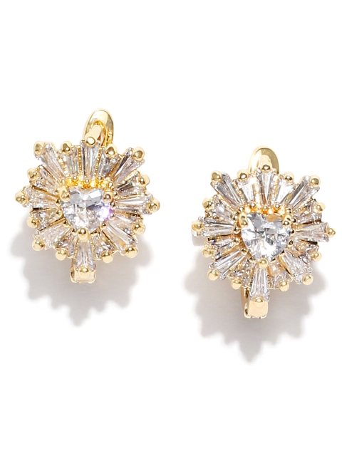 

Carlton London Gold-Plated Cubic Zirconia Circular Studs