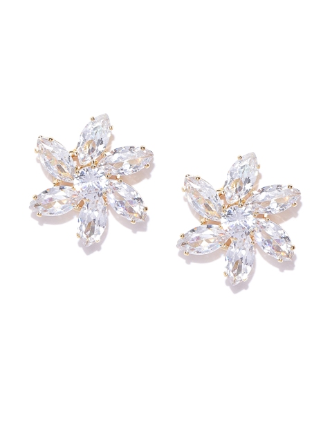 

Carlton London Gold-Plated Stone Floral Studs