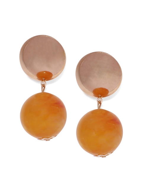 

Kazo Gold-Toned Circular Drop Earrings