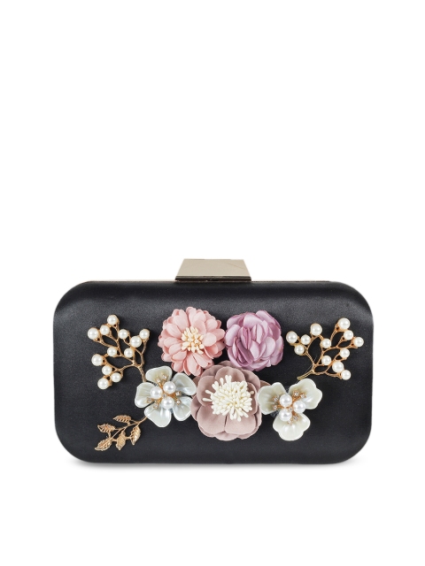 

Metro Black Embellished Clutch