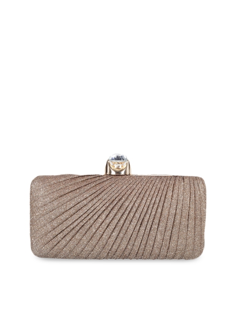 

Metro Women Bronze-Toned Textured Clutch
