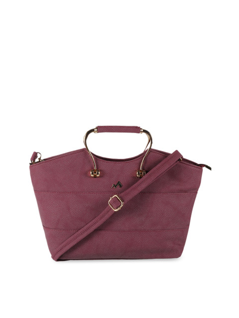 

Metro Maroon Textured Handheld Bag