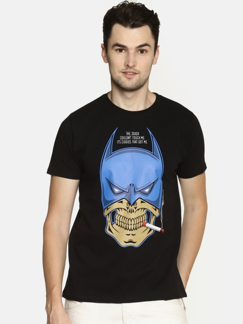 

Tantra Men Black Printed Round Neck T-shirt