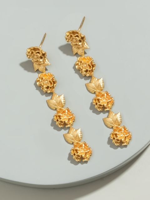 

Pipa Bella Gold-Plated Floral Drop Earrings