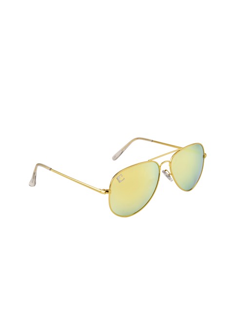 

Clark N Palmer Unisex Aviator Sunglasses CNP-SB-852, Gold