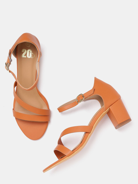 

20Dresses Women Brown Solid Block Heels