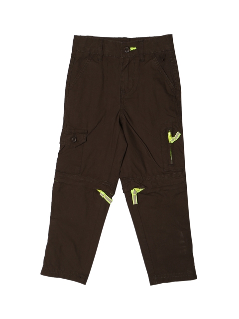 

Allen Solly Junior Boys Brown Regular Fit Solid Cargos