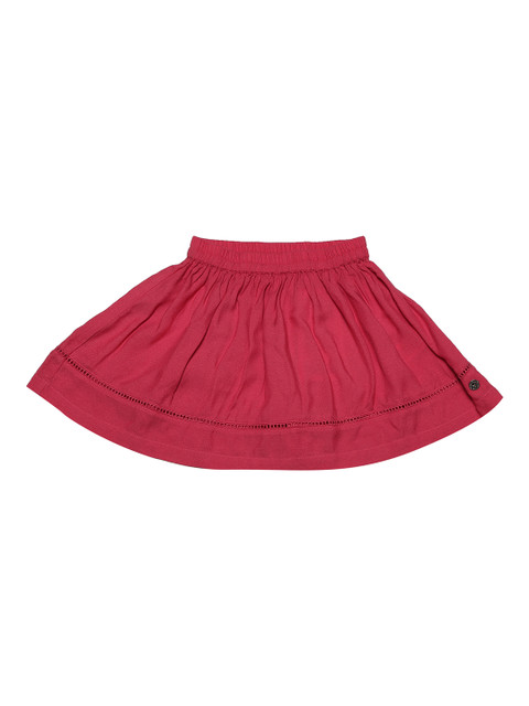 

Allen Solly Junior Girls Red Solid A-Line Skirt