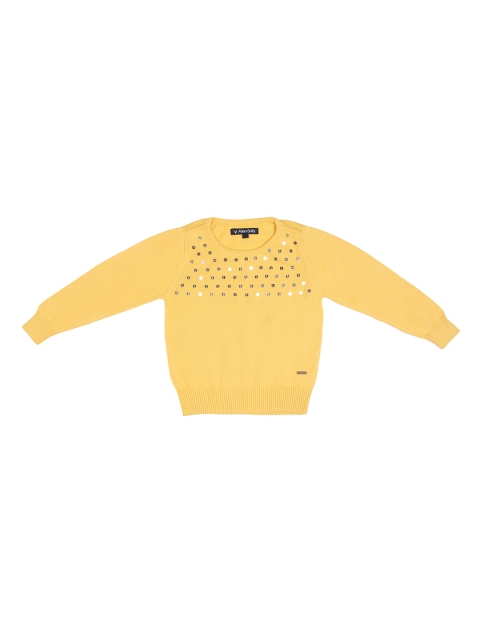 

Allen Solly Junior Girls Yellow Solid Sweater