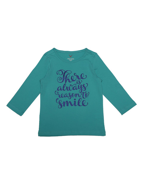 

Allen Solly Junior Girls Green Printed Top