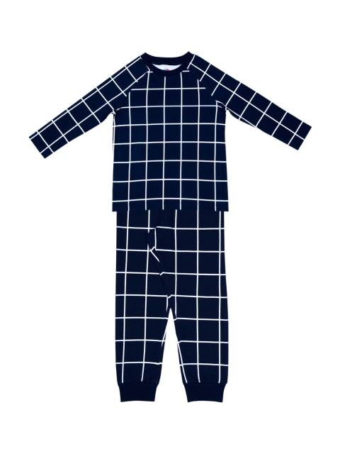 

ventra Boys Navy Blue Checked Night suit VNT-5001463-1011