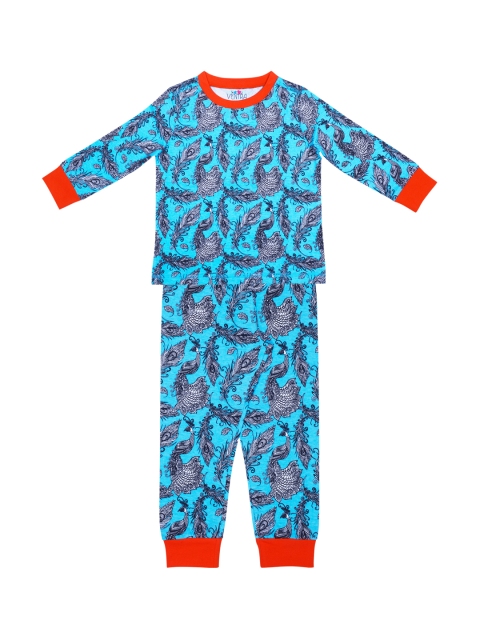 

ventra Girls Blue Printed Night suit VNT-5001471-1011