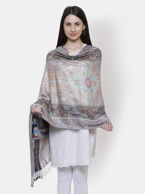 

Anekaant Women Multicoloured Woven-Design Shawl, Multi