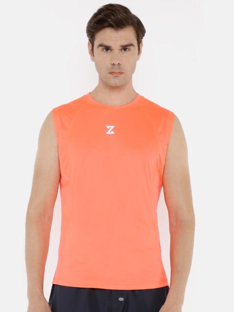 

Azani Men Orange Solid Round Neck T-shirt