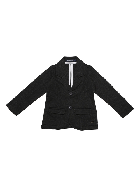 

Allen Solly Junior Boys Grey Solid Regular-Fit Single-Breasted Blazer