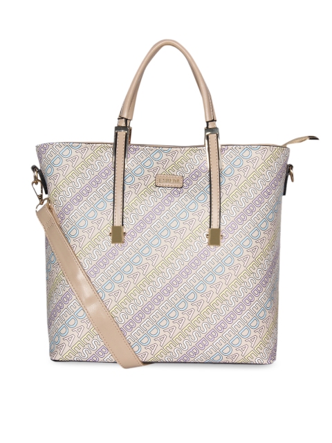 

ESBEDA Beige Printed Handheld Bag