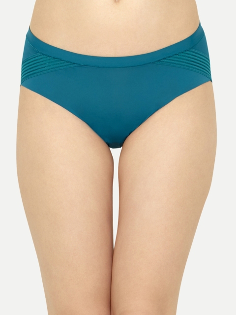 

Triumph Smooth Stripped Hipster Everyday Brief, Teal