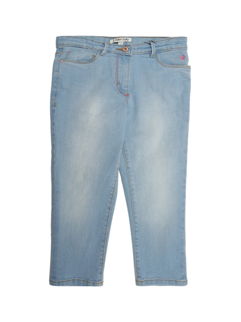 

Allen Solly Junior Girls Blue Regular Fit Mid-Rise Clean Look Stretchable Jeans