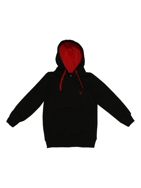 

Allen Solly Junior Boys Black Solid Hooded Sweatshirt