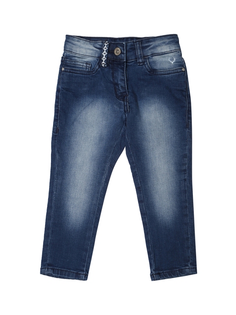 

Allen Solly Junior Girls Blue Regular Fit Mid-Rise Clean Look Stretchable Jeans