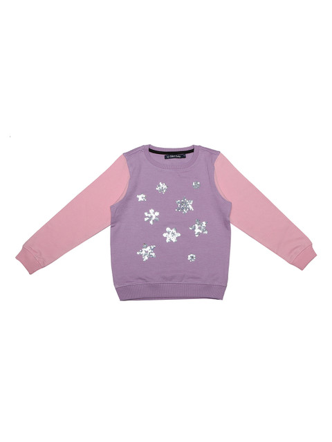 

Allen Solly Junior Girls Purple & Pink Solid Sweatshirt
