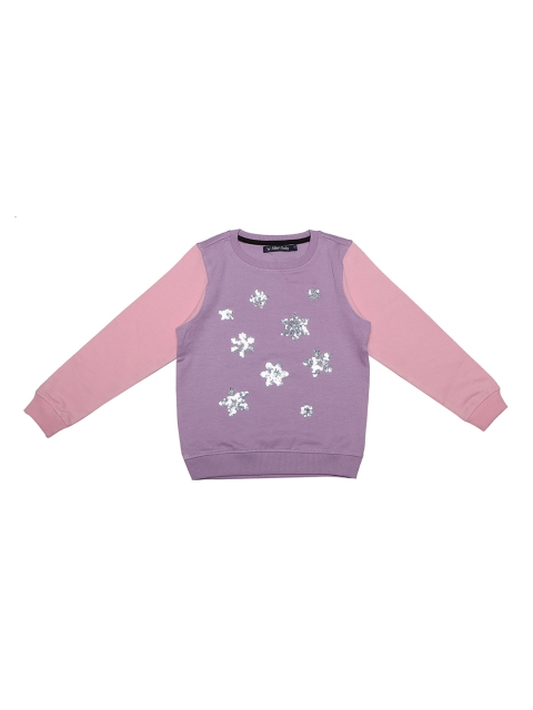

Allen Solly Junior Girls Purple & Pink Solid Sweatshirt