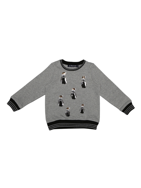

Allen Solly Junior Girls Grey Self Design Sweatshirt