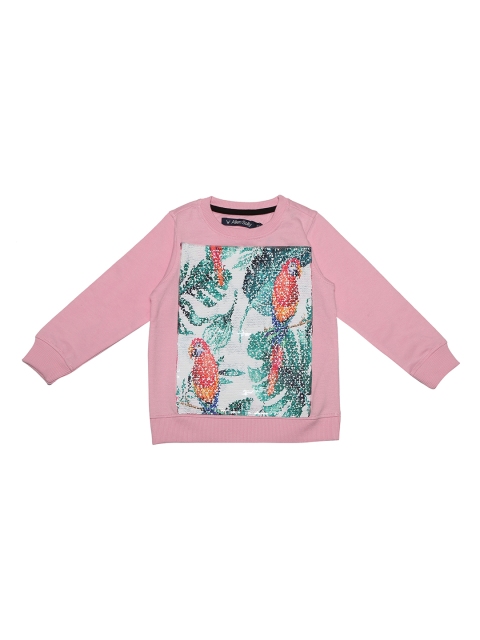 

Allen Solly Junior Girls Pink Printed Sweatshirt