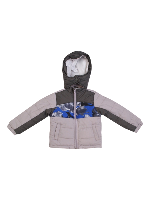 

Allen Solly Junior Boys Grey Colourblocked Puffer Jacket