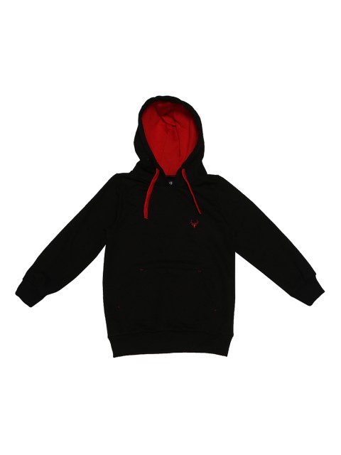 

Allen Solly Junior Boys Black Solid Hooded Sweatshirt