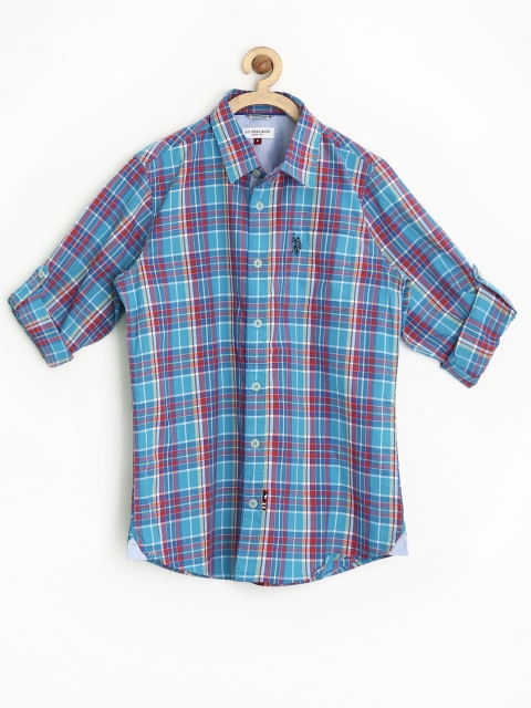 

U.S. Polo Assn. Kids Boys Blue & Red Checked Shirt
