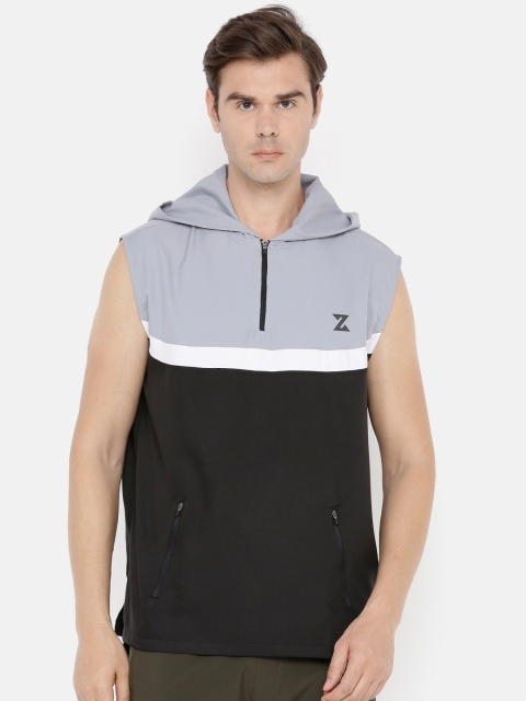 

Azani Men Black Colourblocked Lightweight Sporty Jacket