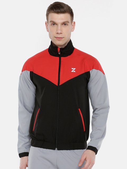 

Azani Men Black Colourblocked Lightweight Sporty Jacket