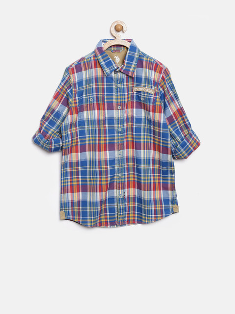 

U.S. Polo Assn. Boys Multicoloured Checked Shirt, Multi