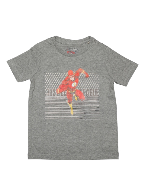 

Allen Solly Junior Boys Grey Flash Printed Round Neck T-shirt