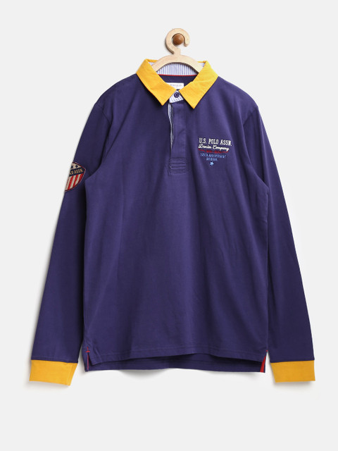 

U.S. Polo Assn. Boys Purple Polo T-shirt