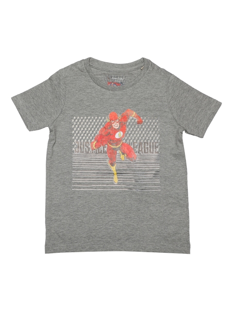 

Allen Solly Junior Boys Grey Flash Printed Round Neck T-shirt