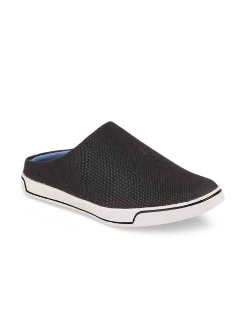 

FAUSTO Men Charcoal Grey Slip-On Sneakers