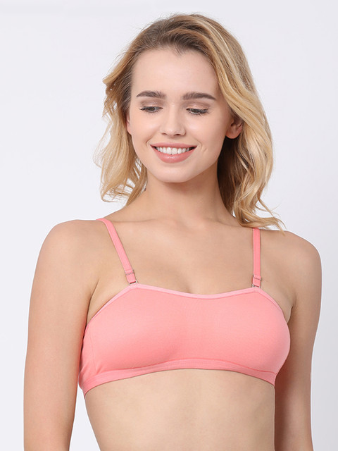 

BRAYOLA Peach-Coloured Solid Non-Wired Non Padded T-shirt Bra VRS1016_PEACH-38C