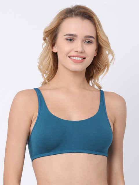 

BRAYOLA Navy Blue Solid Non-Wired Non Padded Everyday Bra VRS1022_NAVY BLUE-38C