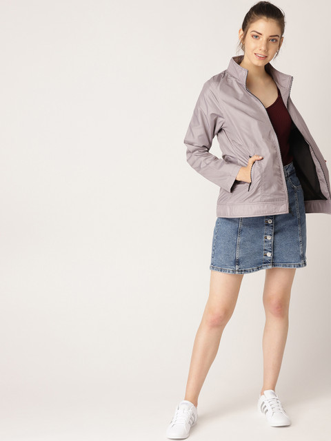 

DressBerry Women Grey Solid Lightweight Tailored Jacket
