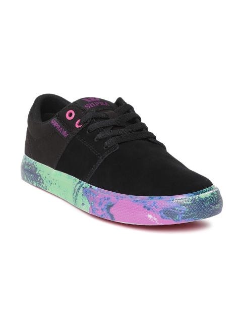 

Supra Men Black Stacks Vulc II Solid Sneakers