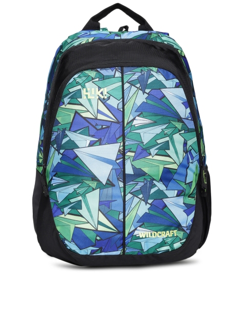 

Wildcraft Unisex Blue & Green AM BP 1 Geometric Backpack