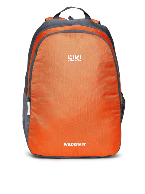 

Wildcraft Unisex Orange Solid Backpack