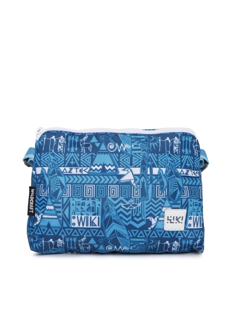 

Wildcraft Unisex Blue Printed Twig Messenger Bag