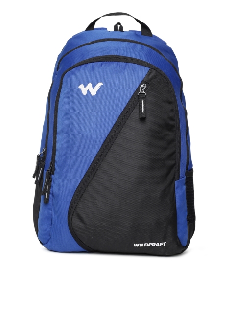 

Wildcraft Unisex Blue & Black Colourblocked Backpack