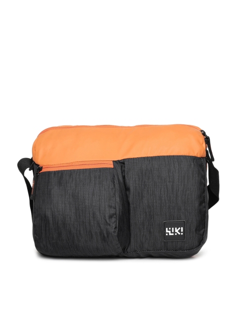 

Wildcraft Unisex Orange & Black Colourblocked Wiki Fling-it Messenger Bag