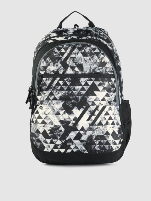 

Wildcraft Unisex White & Black Backpack