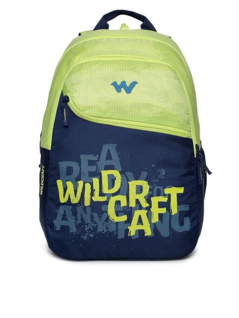 

Wildcraft Unisex Green & Navy Blue Graphic Backpack